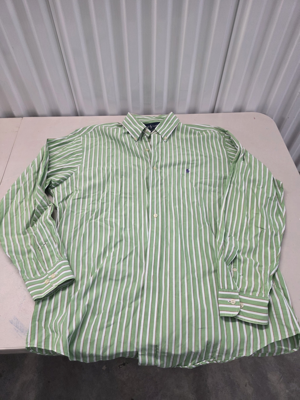 Ralph Lauren Yarmouth Cotton Button Down Shirt Men's Size 16.5 34/35